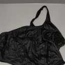 Floerns Women's Plus Size PU Leather Sleeveless Cut Out One Shoulder Crop Tank Tops (XX-Large Plus, Black)