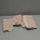 FINGERCRAFT Dinner Cloth Napkins Cotton 6 Pack Premium Quality Mitered Corners with Elegant Lace for Every Day Use Napkins are Pre Shrunk and Good Absorbency 20in x 20in (Dusty Pink)