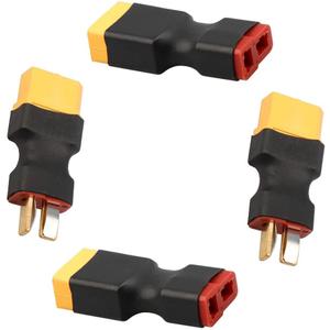 2 Pairs XT60 Plug Male Female Connector to T Plug Male Female Connector Conversion Adapter