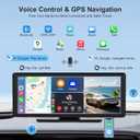 Wireless CarPlay Screen for Car 10.26" 4K Dash Cam and 1080P Backup Camera - Carplay & Android Auto Car Stereo with GPS Navigation/Voice Control/Siri/Mirror Link/Bluetooth/FM Satellite Radio Receiver