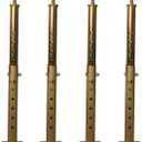 19.5"-34.5" Height Range Adjustable House Floor Jacks Post Pole for Leveling, Galvanized, 4 Pack