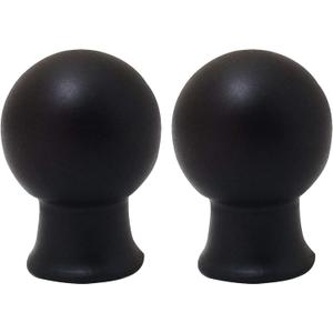 Royal Designs F-7012AB-2 Ball Finial, Antique Brass, Set of 2