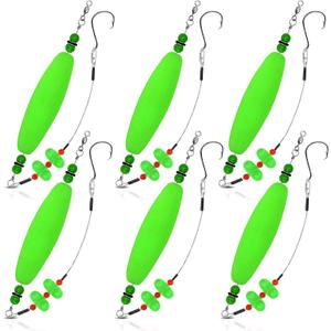 Catfish Float RigsSantee Rig Catfish Bait Floats Kit with Rattles & Noise - 8/0 Stainless Hooks for Monster Fish - Durable EVA Bobbers for Boat or Shore Fishing - Catfish Angler's Gift (3.5")