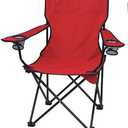 Outdoor Camping with armrests, Folding Chairs, Explorers, Portable Fishing stools, backrests, recliners, Picnic Chairs, Red