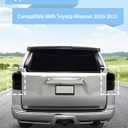 Voodonala for 4Runner Tail Light Cover, Smoked Rear Light Trim Guards Tint Compatible with Toyota 4Runner Accessories 2010-2013, Smoke Black