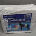 Pet Soft Dog Diapers Male - Disposable Male Dog Wraps Wetness Indicator, Ultra Absorbent Doggie Diapers Comfortable for Incontinence Excitable Urination, 50pcs Medium