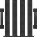 HILLMASTER 2 Pack Magnetic Garage Door Decorative Hardware, 12 Pieces Rectangle Garage Door Magnets Accents Attractive Curb Appeal Faux Hinges Handles Decor Hardware Kit, Black(8 Hinges+4 Handles)