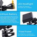 EustomA 5W LED Headlight Cordless Headlamp Clip on Type Brightness Adjustable with Filter DY-011 for Binocular Loupes
