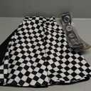 TSMNZMU Womens Punk Plaid Mini Skirts High Waist Gothic Grunge Skirt Y2K Alt Emo Checkered Skirt with Belt XXL