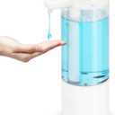 LAOPAO Automatic Liquid Soap Dispenser, Touchless Hand Sanitizer Dispenser,USB C Rechargeable Hand Soap Dispenser with Adjustable Soap Volume, 500ml Coutertop Soap Pump for Kitchen Bathroom Xmas Gift