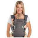 Infantino Flip 4-in-1 Convertible Baby Carrier, Adjustable, Ergonomic Babywearing, Registry Essential, Baby Carrier for Newborn to Toddler, Gray