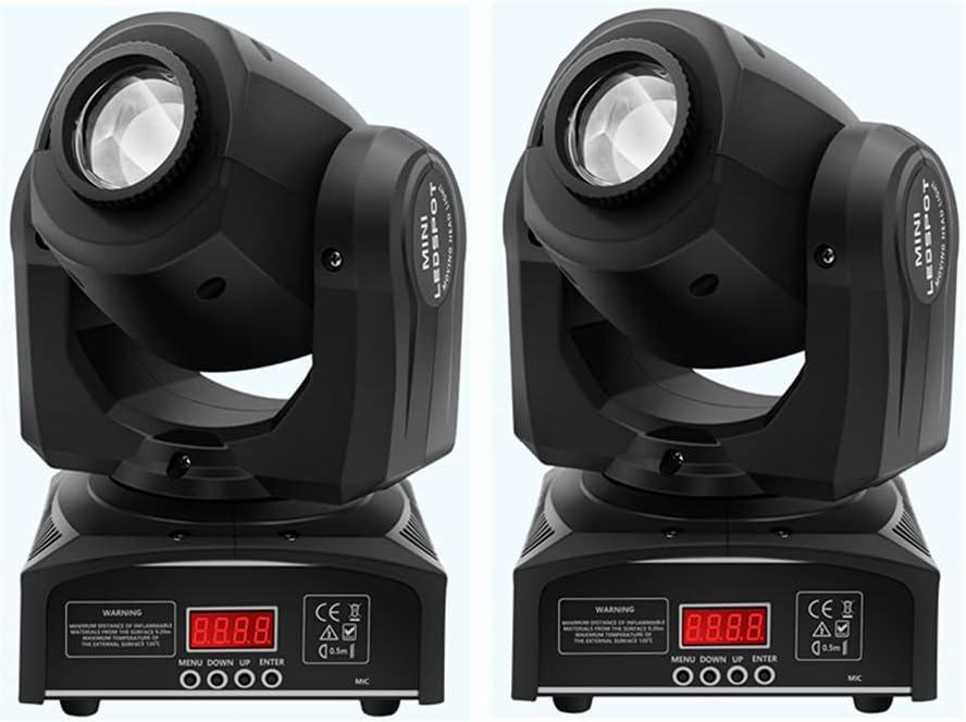 Stage Lights Moving Head Light 8 Gobos 8 Colors 11 Channels 2PCS 60W Spotlight DMX 512 with Sound Activated for Wedding DJ Party Stage Lighting