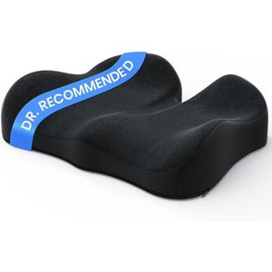Benazcap Large Memory Foam Office Chair Cushion Seat Pad, Ergonomic Seat Cushion for Sciatica, Tailbone & Back Pain Relief, Car Seat Cushions for Driving