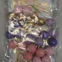 Pink Purple Butterfly Cake Toppers 47Pcs Pastel Balls Cake Toppers Butterflies Cupcake Decoration Balls Cupcake Insert Foam Balloons Cake Topper for Baby Shower Wedding Bridal Shower Party