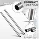 Hicarer 2 Pcs 1" OD 304 Stainless Steel Tubing 24 Inch Length Thickened Pipe Wall & Weldable Tubing 16 Gauge Round Metal Tube Industrial for Home Furnishing, Machinery