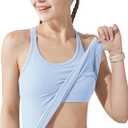 sphinx cat Yoga Racerback Tank Top for Women with Built in Bra,Women's Padded Sports Bra Fitness Workout Running Shirts (Blue, S)