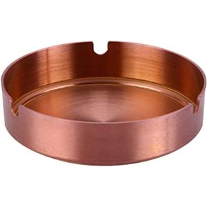 YOKIOU 2pcs Pink Ashtray Stainless Steel 3.9in Ash Holder for Home Office Hotel (Pink)