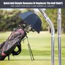 Golf Bag Umbrella for Club Protection - Rain Cover Flex Umbrella