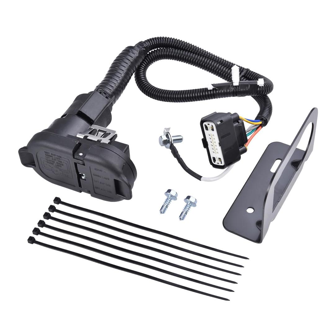 9L3Z-15A416-A Trailer Tow Hitch Wiring Harness Connector Fits for Ford F-150 2009-2014 3.5L 3.7L 4.6L 5.4L 5.0L 6.2L 9L3Z15A416A Without Reverse Proximity Sensors
