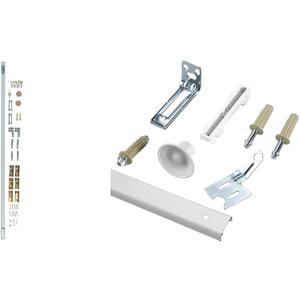 National Hardware and Richelieu Hardware Bi-Fold Door Hardware Sets, 48-Inch and 24-Inch (White)