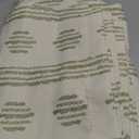 Melodieux Blackout Boho Curtains for Bedroom 84 Inch Length 2 Panels Set Sage Green on Beige Striped Pattern Cotton Curtain Grommet Room Darkening Curtains for Living Room Thermal Insulated