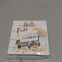 2 x Fall Decorations for Home Fall Decor Autumn Wooden Sign 5.9 x 5.9 Inch, 5.9 x 5.9 x 1.18 inches