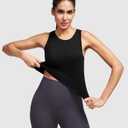 Alaroo Workout Tops for Women Sleeveless Racerback Tank Tops (Black, XL)