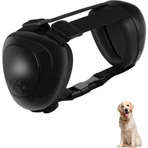 Dog Ear Muffs For Dog Hearing Protection,29dB NRR Dogs Earmuffs for Noise Protection (Black, Large)