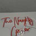 QiaoFei LED "The Naughty Corner" Neon Sign Word/Letters USB Powered Neon Lights for Girls Room Home Bar Art Wall Decor Party Window Living Room Decor Birthday Christmas' Gift(Red)