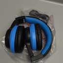 iClever BTH12 Kids Bluetooth Headphones,Colorful LED Lights,74/85dBA Safe Volume,85H Playtime,Bluetooth 5.2,Over Ear Wireless Headphone Built-in Mic for iPad/Tablet/Airplane, Deep Black