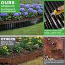 Corrugated Metal Garden Edging, 6'' x 65' Rustproof Edging for Landscape, Flexible Garden Border for Flower Bed, Garden Fence, Lawn, Paver Edging (Black)