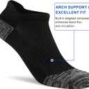 Ankle Socks Womens Athletic Running Comfort Cushioned 3/5/6Pairs (Black, XL)