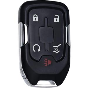 SUPALAND Key Fob Replacement Fits for GMC Acadia 2017 2018 2019 2020 2021 Push Start 5 Button Smart Proximity Keyless Entry Remote Start Control 13508275 HYQ1EA Self-Programmable