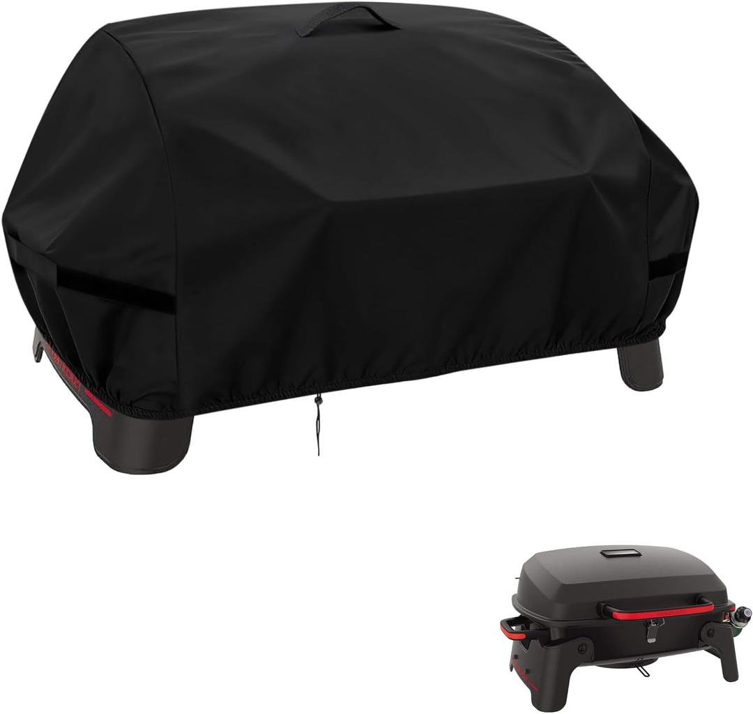 Grill Cover for Megamaster 820-0065C 1 Burner Portable Gas Grill,Waterproof Tabletop Propane Gas Grill Cover for Outdoor,600D Portable Charcoal Grill Cover-28 D x 20" W x 13" H