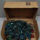 Brightown 25 Feet C9 Bulb String Lights Outdoor Multicolored Christmas Lights Green Wire for Outdoor Patio Room Party Backyard Decoration, 25 Bulbs