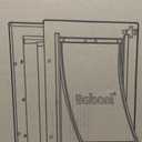 Baboni Pet Door for Wall, 3-Flap, Steel Frame and Telescoping Tunnel, Aluminum Lock, Double Flap Dog Door and Cat Door, Strong and Durable (Pets Up to 100 Lb) -Large