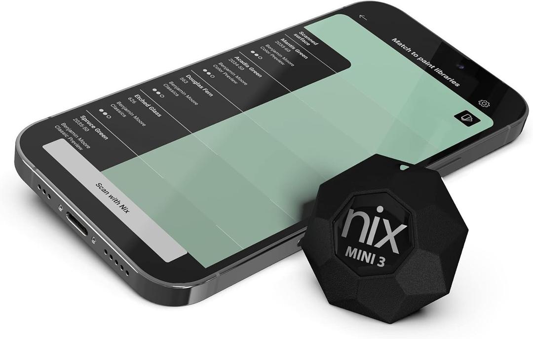 Nix Mini 3 Color Sensor Colorimeter - Portable Color Matching Tool - Dust Debris and Splash Resistant (IPX4) - Identify and match paint and digital color values instantly
