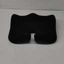 Cushion Lab Patented Pressure Relief Seat Cushion for Long Sitting Hours on Office & Home Chair - Extra-Dense Memory Foam for Soft Support. Car Pad for Hip, Tailbone, Coccyx, Sciatica - Black
