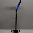 Medline Aluminum Quad Cane with Small Base for Balance, Height Adjustable 29" to 38", Knee Injuries, Surgery Recovery & Mobility, Lightweight Walking Aid for Seniors & Adults, 300 lb Weight Capacity