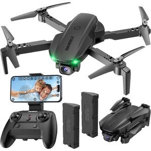SIMREX Drone With Camera 1080P for Kids And Adults, RC Quadcopter With Altitude Hold, Mini Drone With One Key Start, Waypoint Fly, Headless Mode, 3D Flip, 3 Speeds, Remote Control Drone for Beginners (Black)
