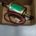 Electric Fuel Pump 12V Universal Low Pressure 12 Volt Transfer Inline Fuel Pump for Lawn Mower Carburetor Gas Diesel Engine 2.5-4psi HEP-02A