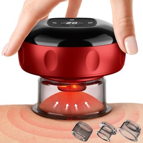 Smart Cupping Therapy Massager, 7 in 1 Red Light Cupping Therapy Set with 2 Modes for Targeted Pain Relief, Muscle Soreness,Tighter Skin,Cupping Kit with 12 Levels Suction and Heat,1 Pack
