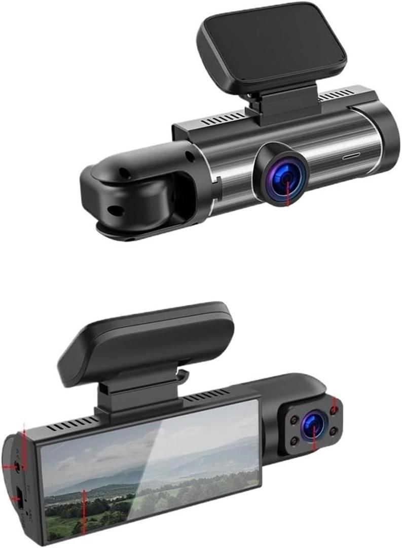 Front Camera for Truck Dashcam Front and Rear Inside Motion Detection 170 Wide Angle Car Car Camera Driving Recorder Car(WiFi)