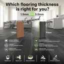 ATOPOSE 3mm Thick Vinyl Flooring Peel and Stick,28 Pack 42 sq. ft,Grey Oak
