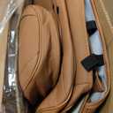 TIEHESYT Car Seat Covers Full Set, Breathable Leather Automotive Front and Rear Seat Covers & Headrest for Reduce The Driving Fatigue, Compatible with Most Vehicles, Cars (Brown, Front Pair)