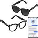 2026 Latest Smart Audio Glasses with Bluetooth, Open-Ear Speakers, Music & Hands-Free Calls, AI Voice Assistant,Translation for 164+ Languages Wearable Tech Glasses for Men & Womenno Camera (Transitionaldarken in sunlightLenses+Black frame)