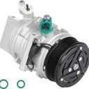 Air Conditioner AC Compressor with Clutch for Nissan March/Versa 2012-2019 1.6L, for Note/Versa Note 1.6 2014-2019, for Micra 1.6L 15 16 17 18 19, for Nissan Tiida 1.6L 1.8L 2016 2017 2018