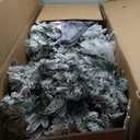 7-ft 320 Light Pre-Lit Snow Flocked Christmas Tree Hinged Xmas Tree with 8 Modes