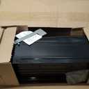 Brunswick Large, Steel, Post Mount Mailbox, Black with Brushed Nickel