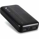 Helix 20000 mAh Power Bank - For Universal, Mobile Device - 20000 mAh - 2 x USB - Black (ETHPB20)